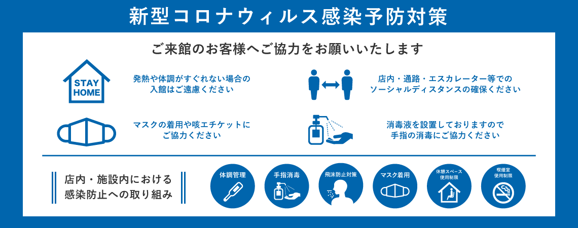 新型コロナウィルス感染予防対策